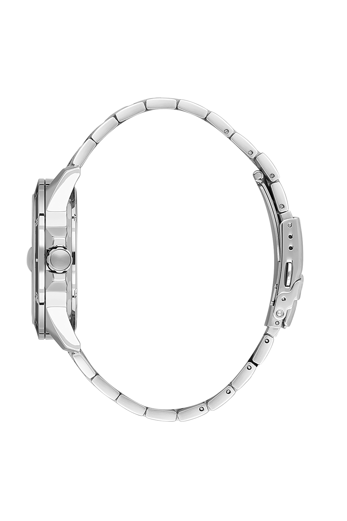 Daniel Klein Men’s Stainless Steel Diver-Style Watch with Textured Black Dial