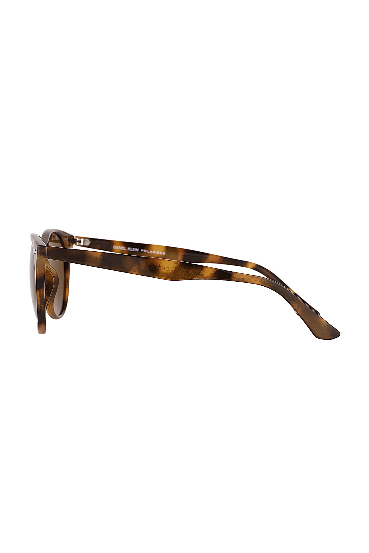 Daniel Klein Brown Havana Round Sunglasses