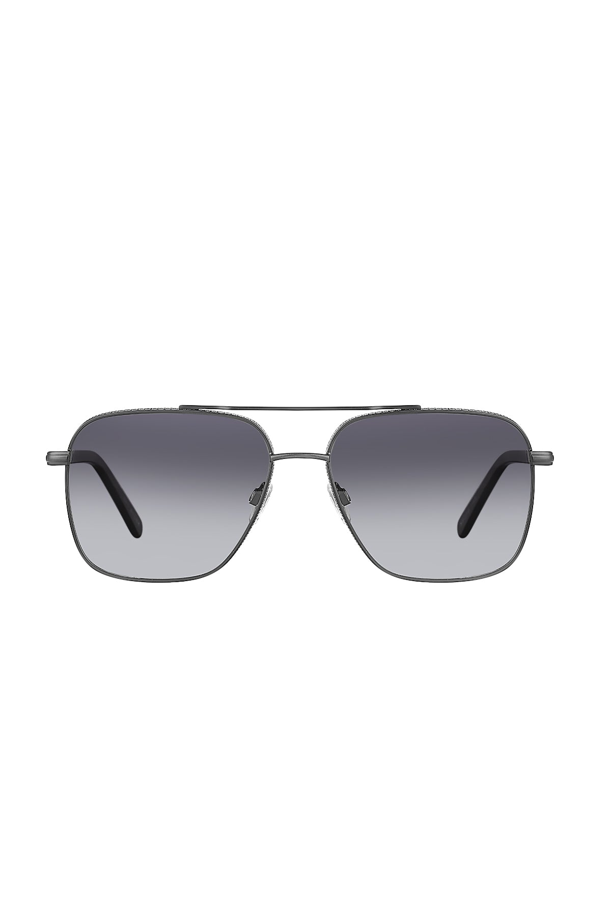 Daniel Klein Gunmetal Square Aviator Sunglasses