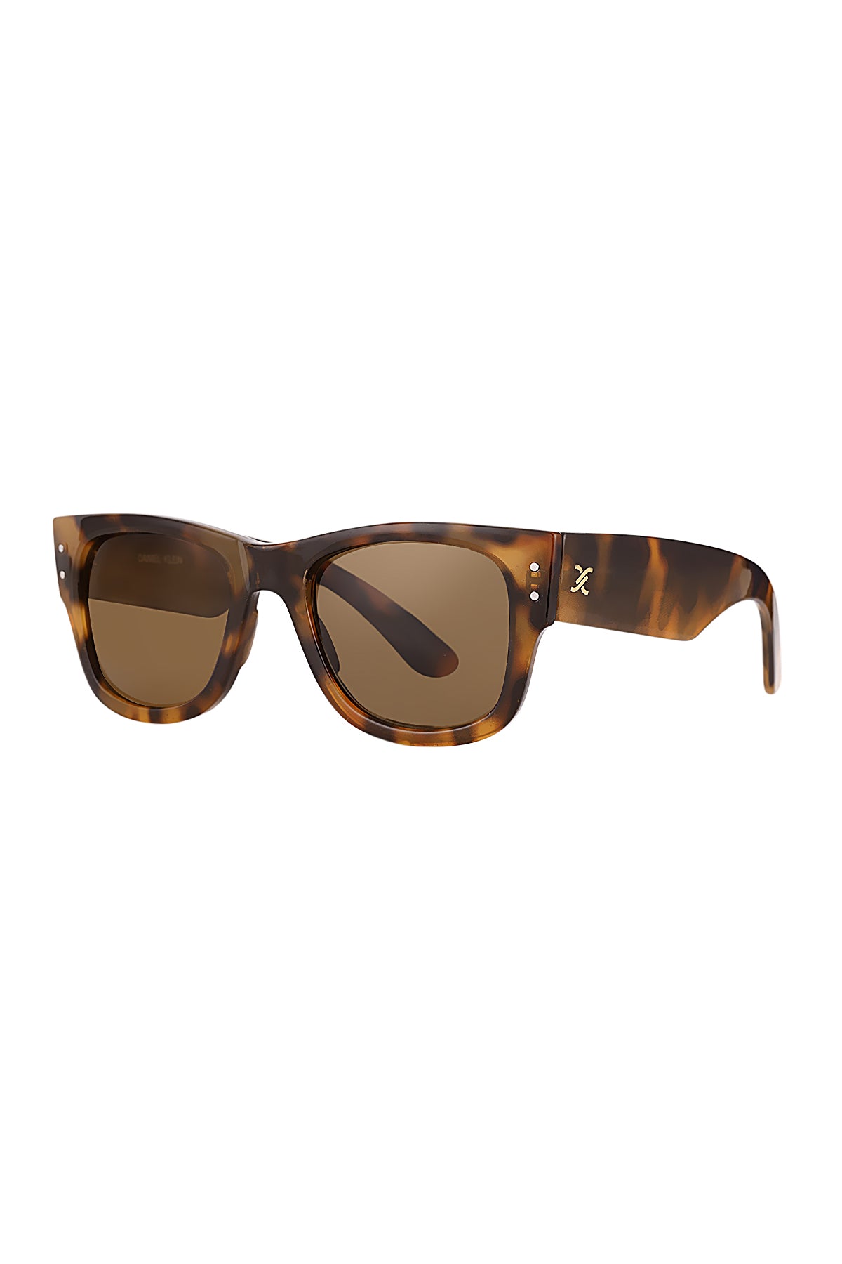 Daniel Klein Tortoiseshell Square Polarized Sunglasses