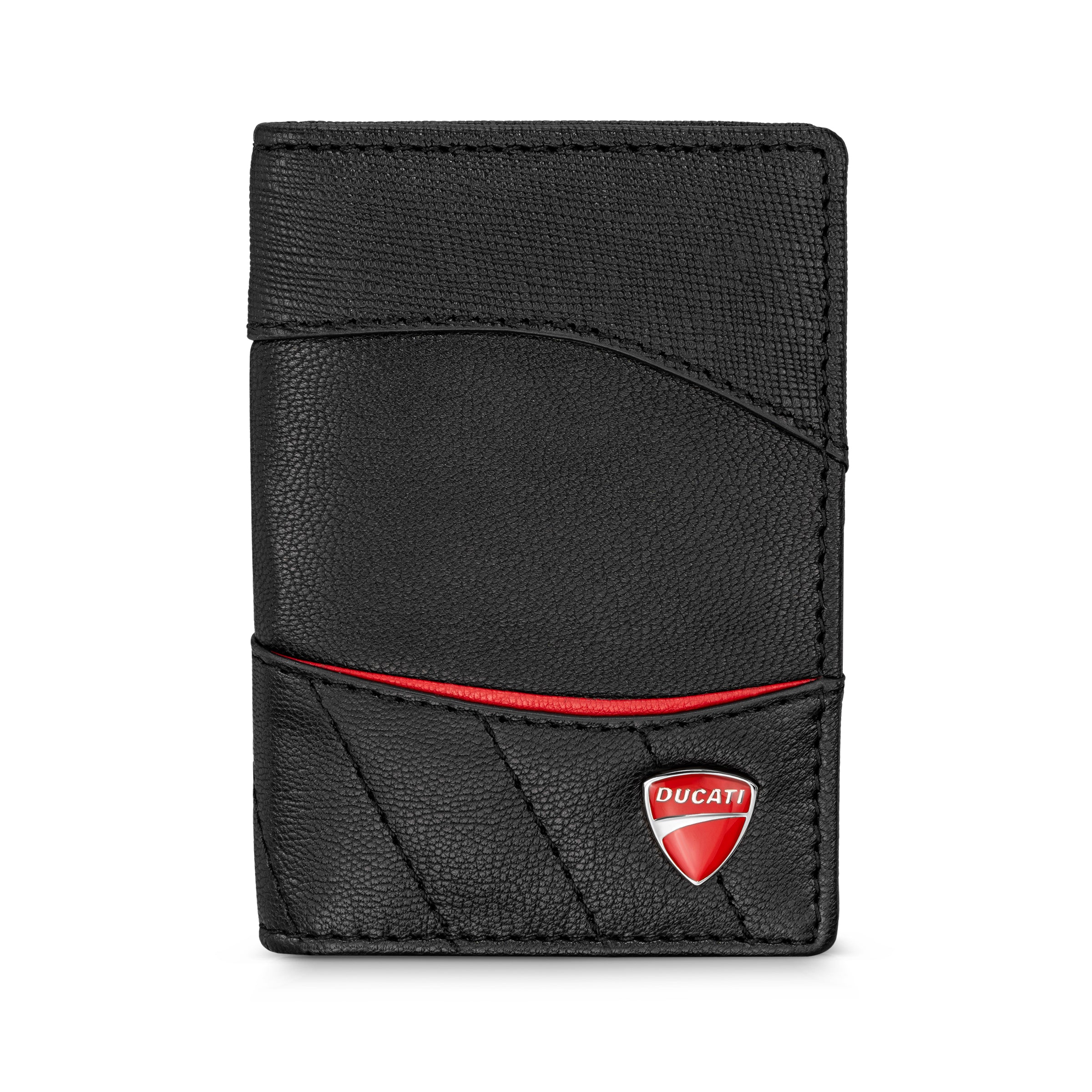 Ducati Enzo Black Leather Card Case