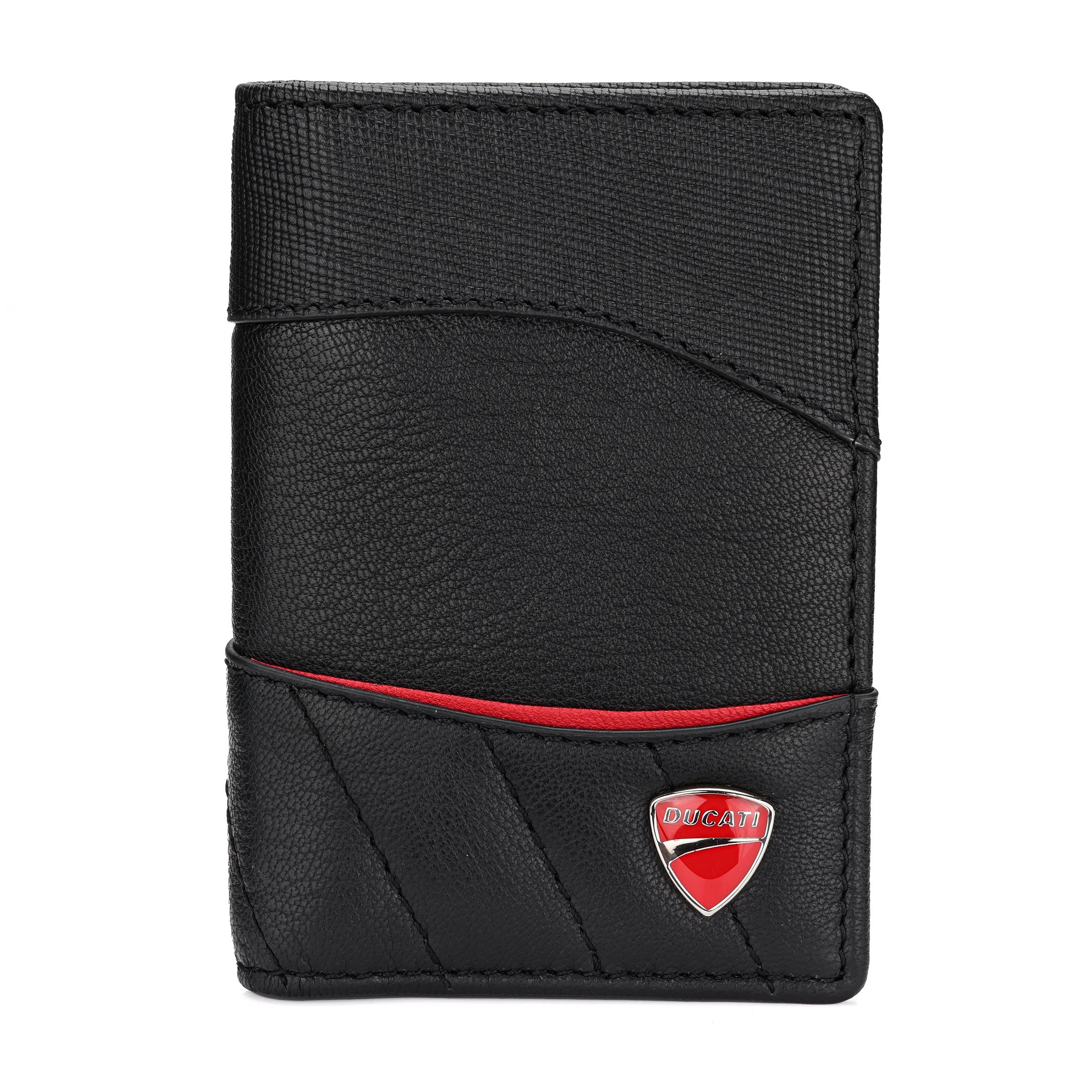 Ducati Enzo Black Leather Card Case