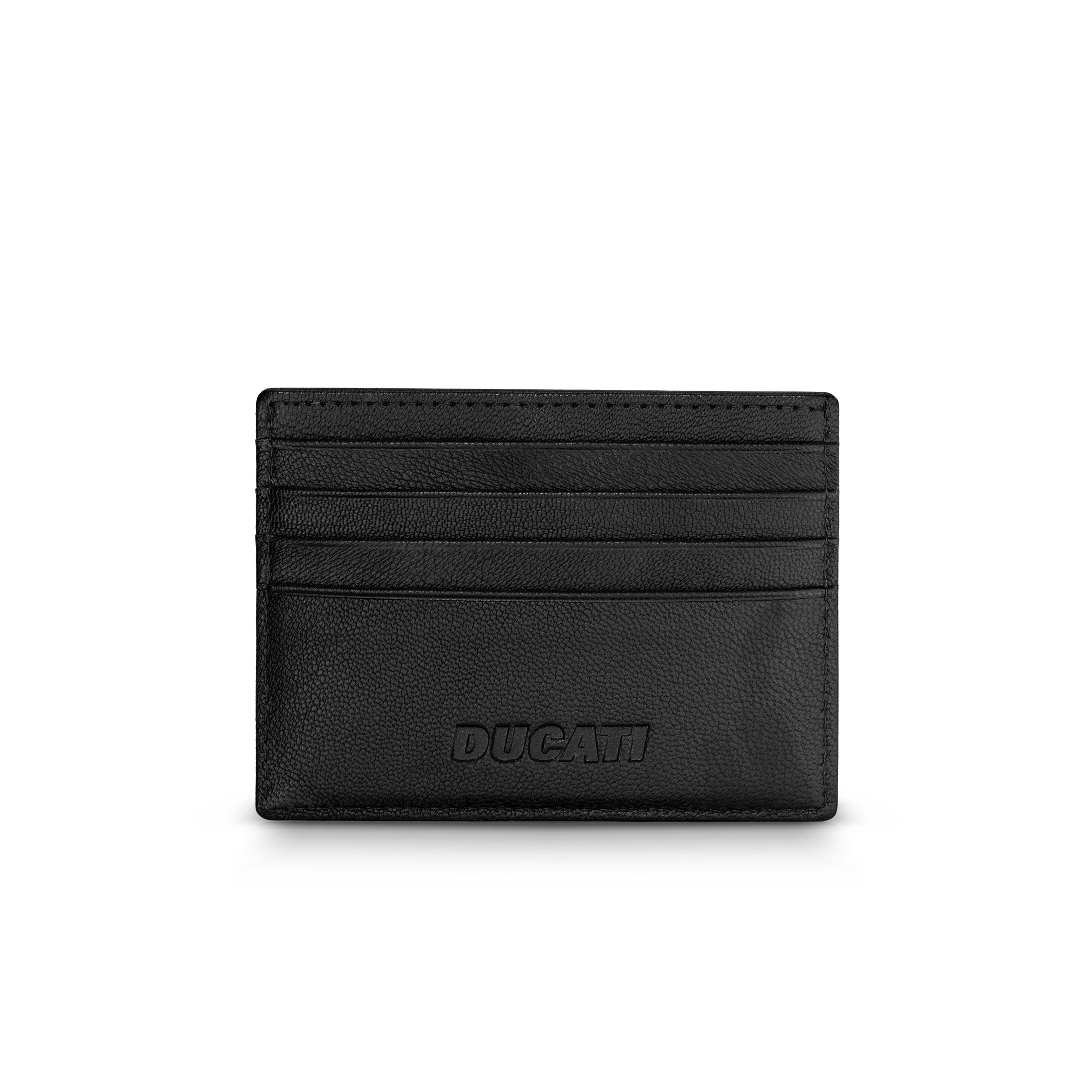 Ducati Enzo Black Leather Card Case