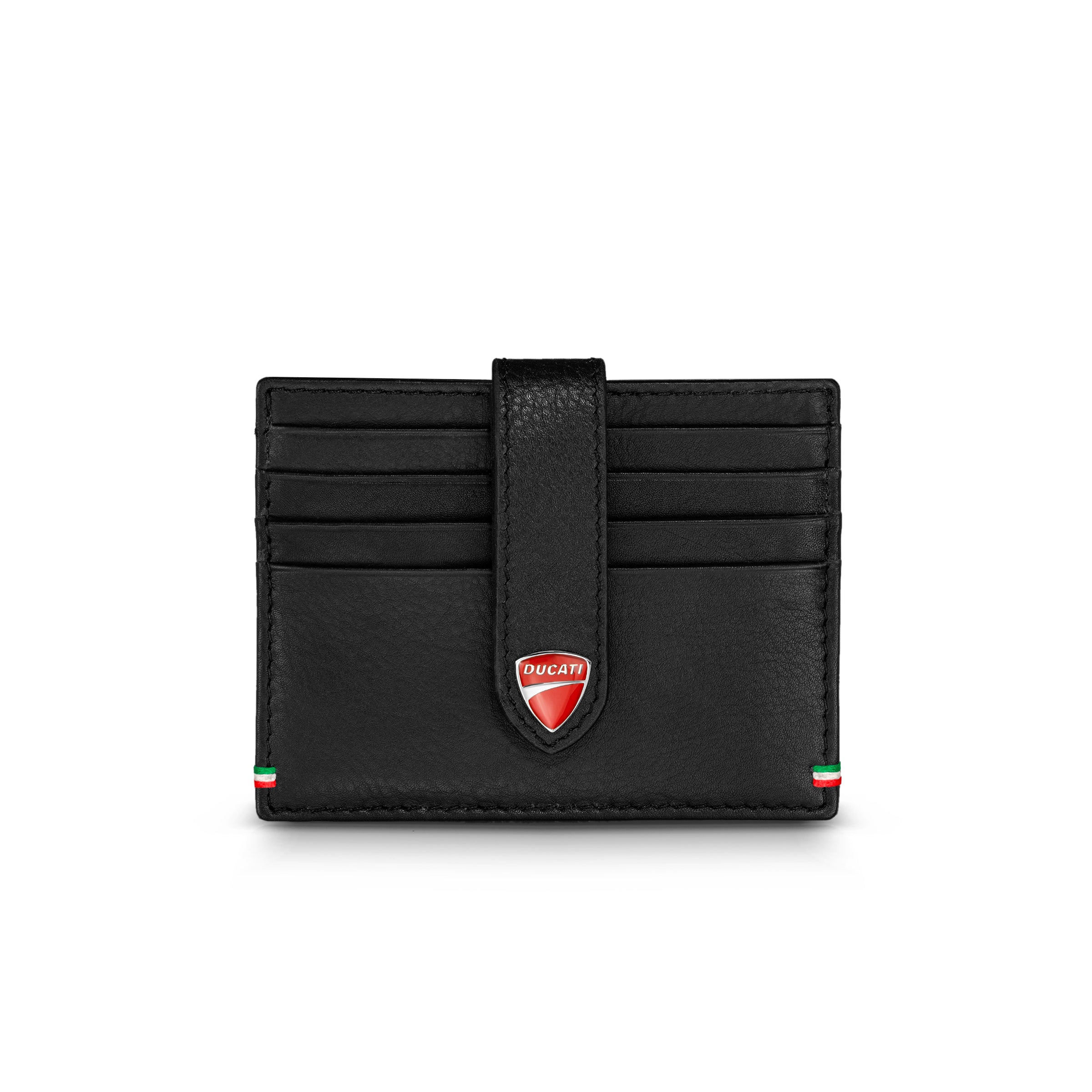 Ducati Black Leather Card Case
