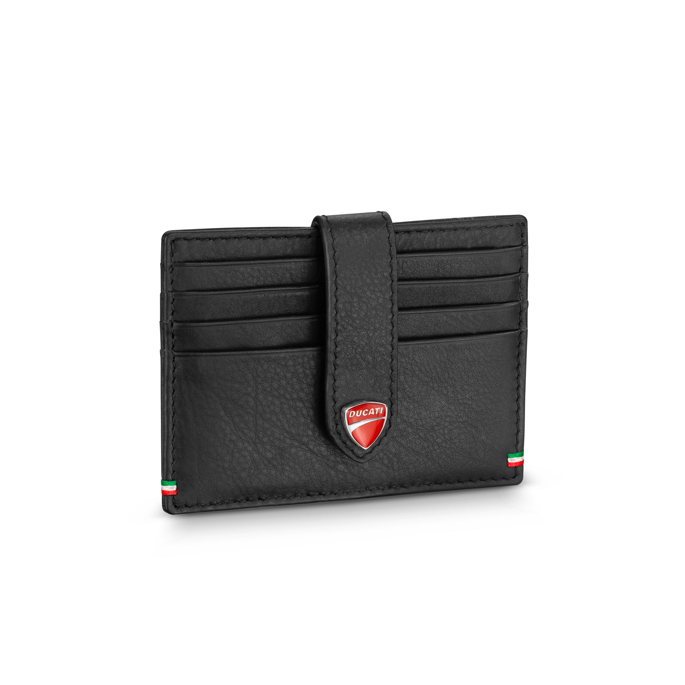 Ducati Black Leather Card Case