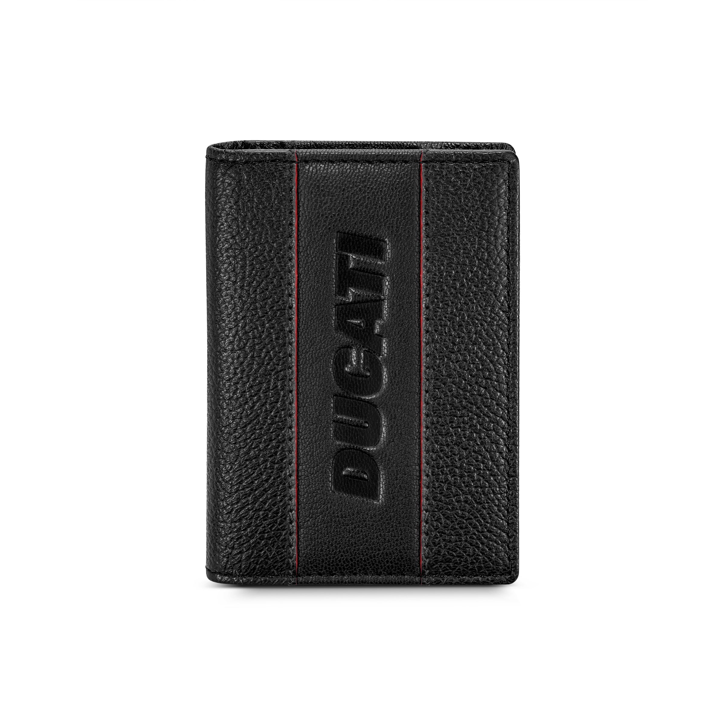 Ducati Formal Black Leather Card Case