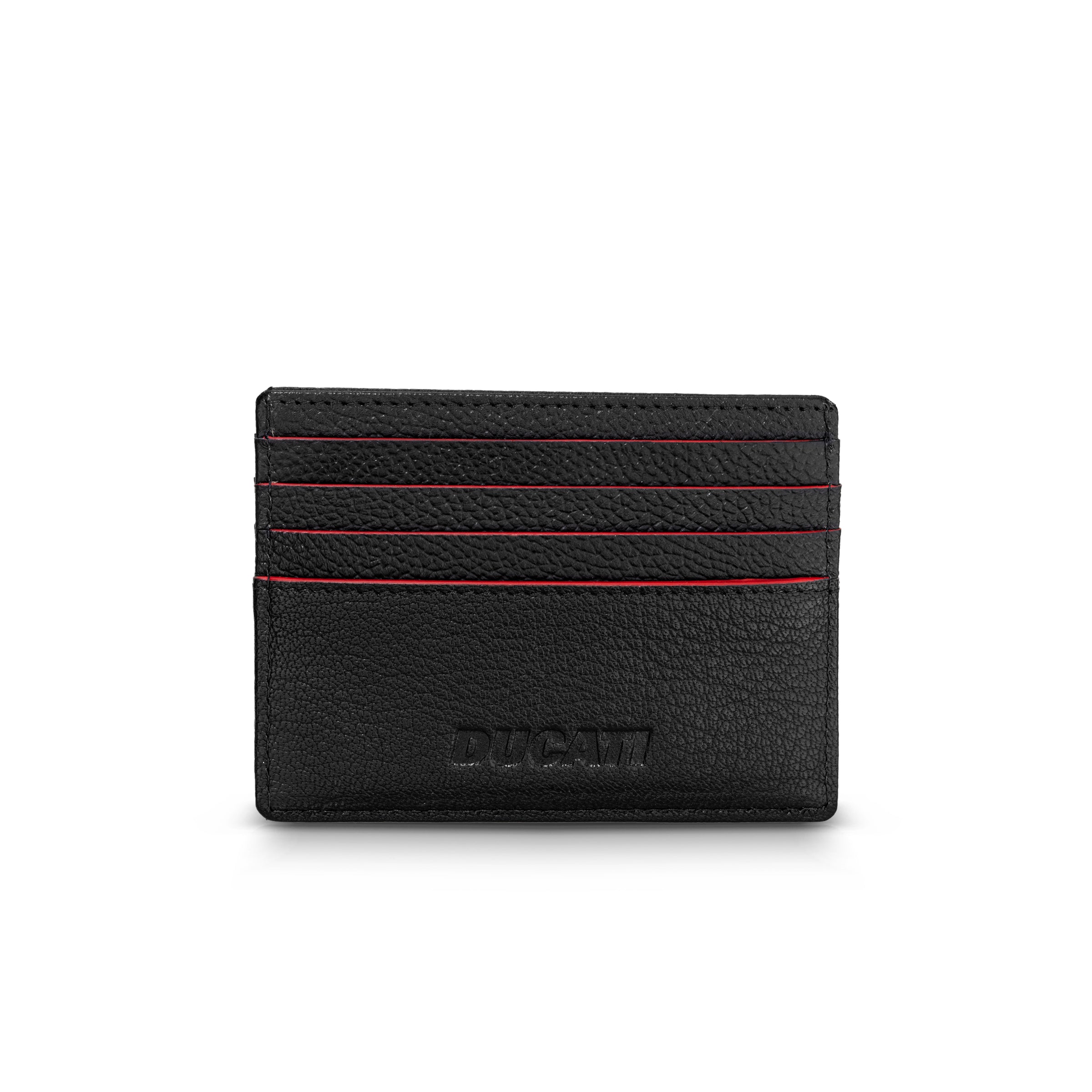 Ducati Formal Black Leather Card Case