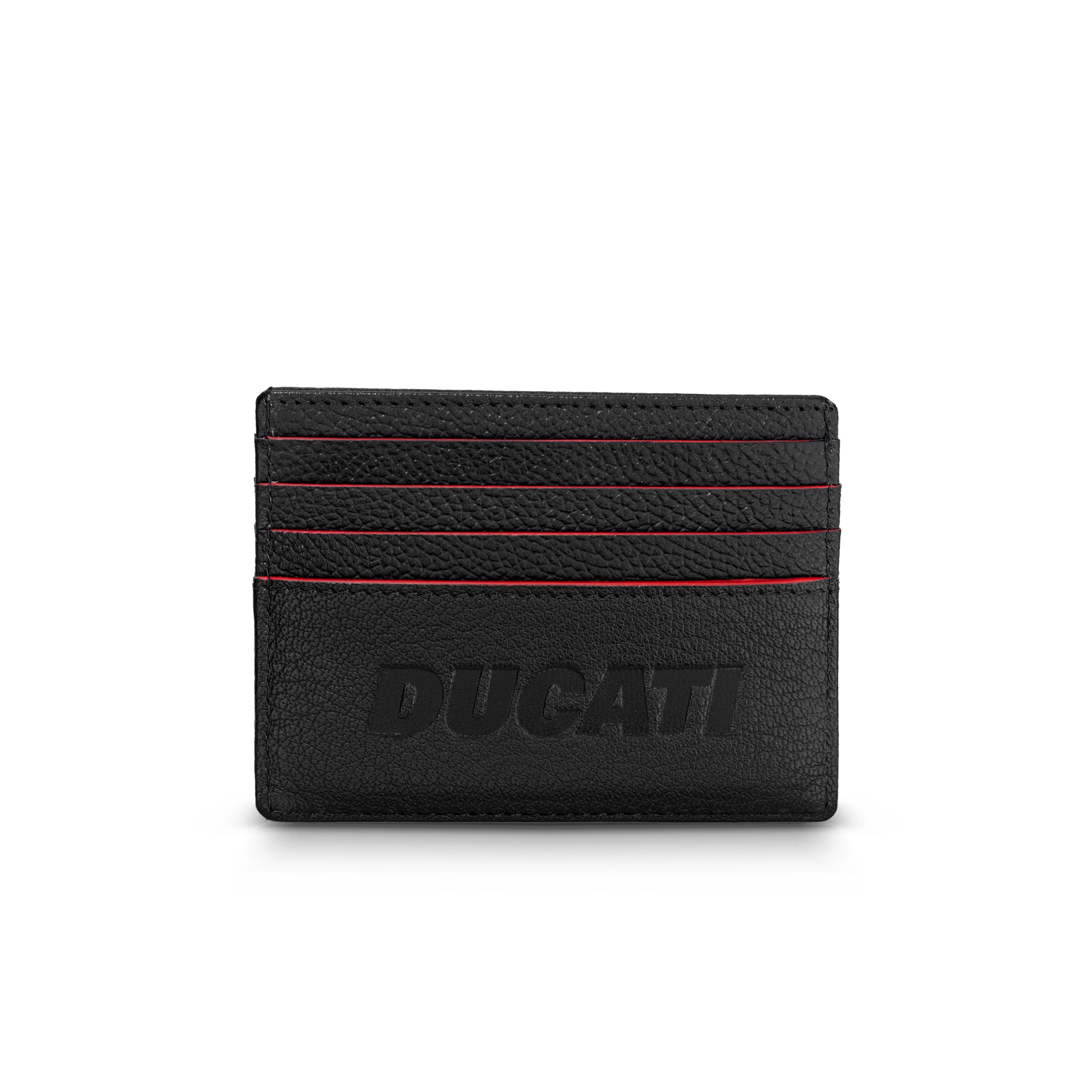 Ducati Formal Black Leather Card Case
