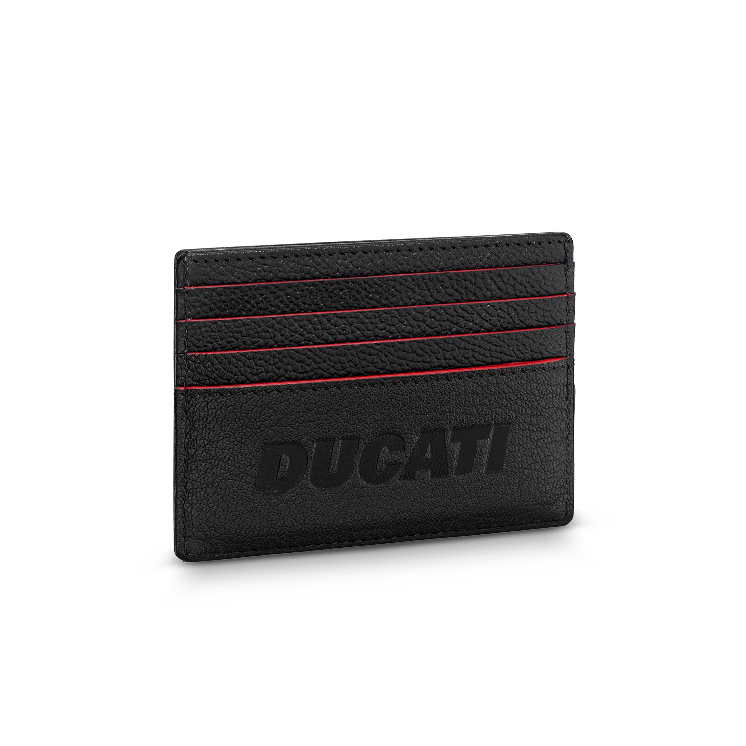 Ducati Formal Black Leather Card Case