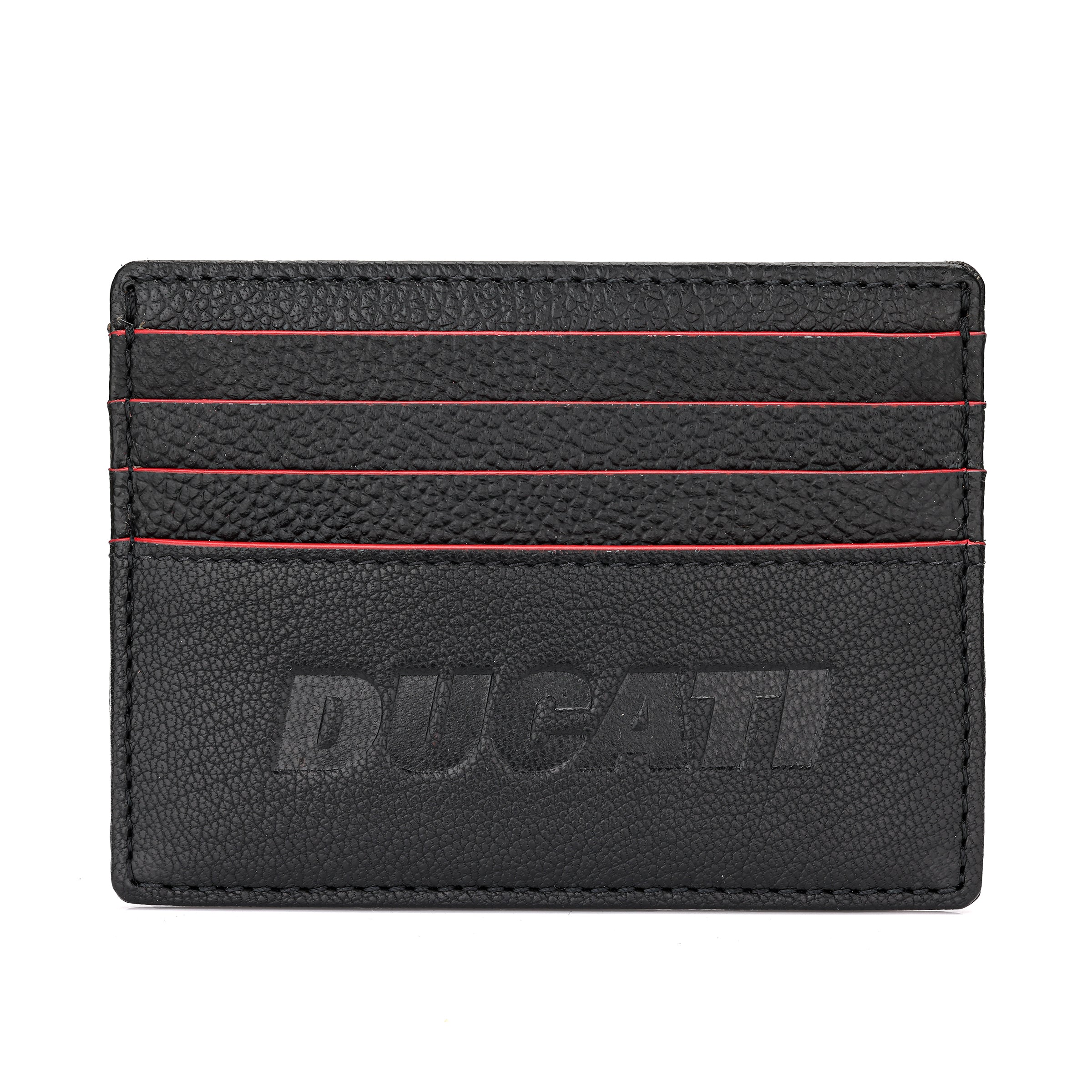 Ducati Formal Black Leather Card Case