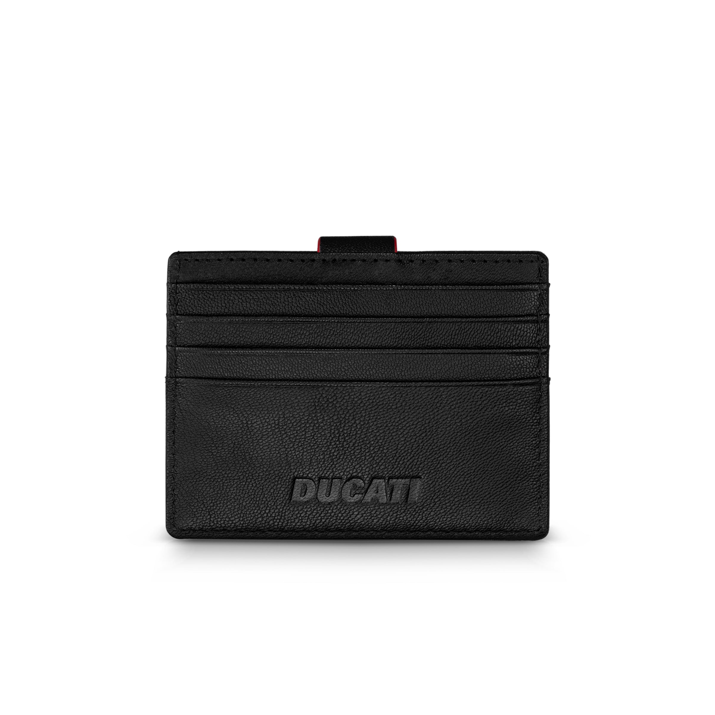 Ducati Cerrada Black Leather Card Case
