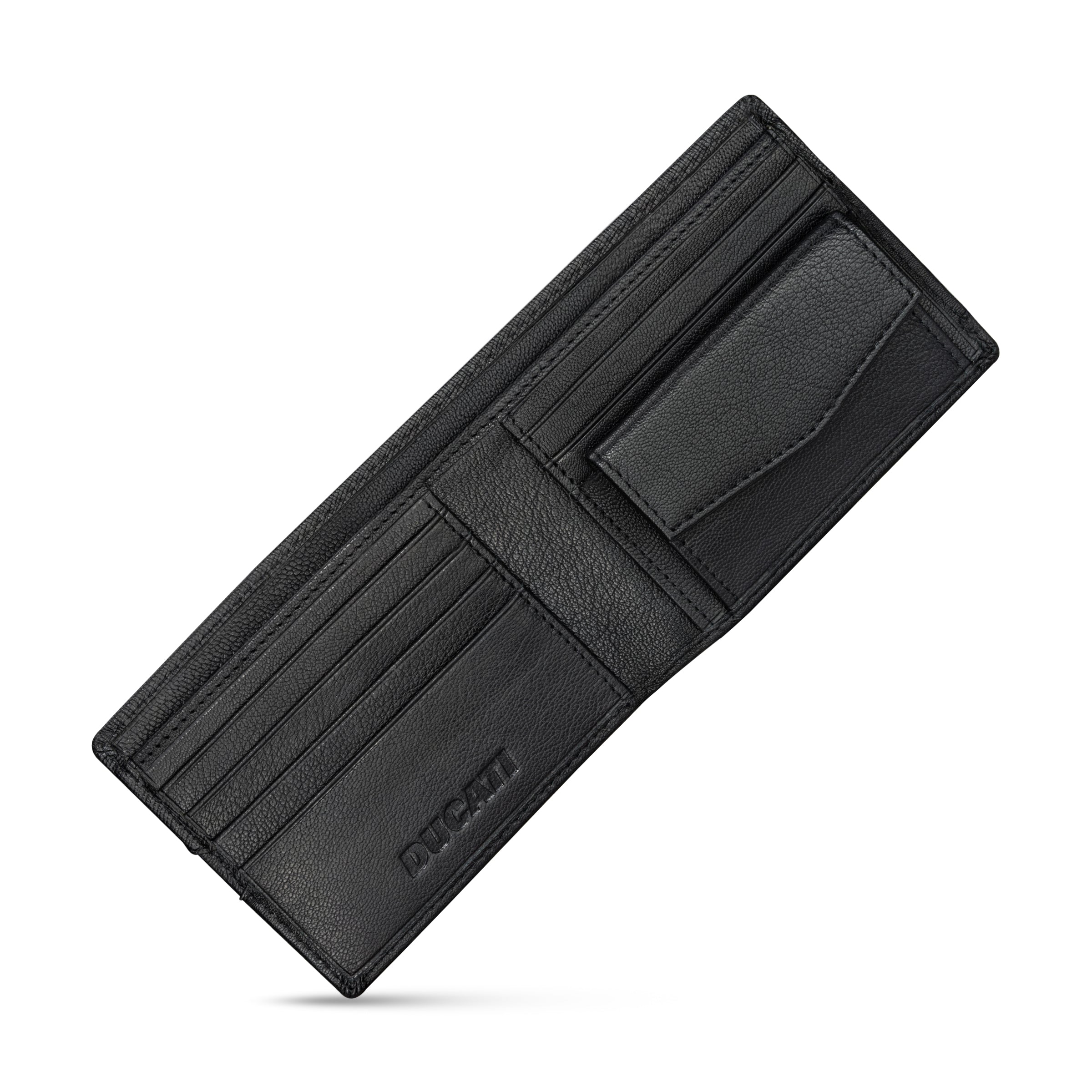 Ducati Enzo Black Leather Wallet