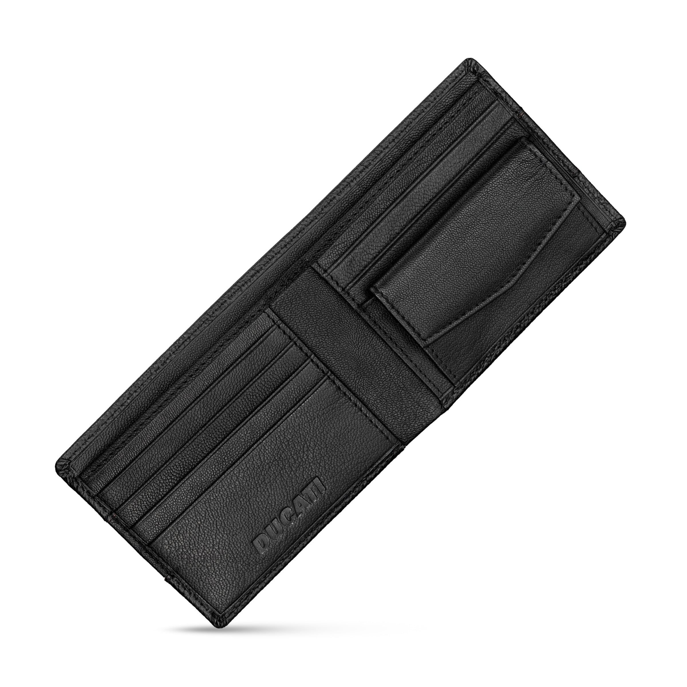 Ducati Formal Black Leather Wallet