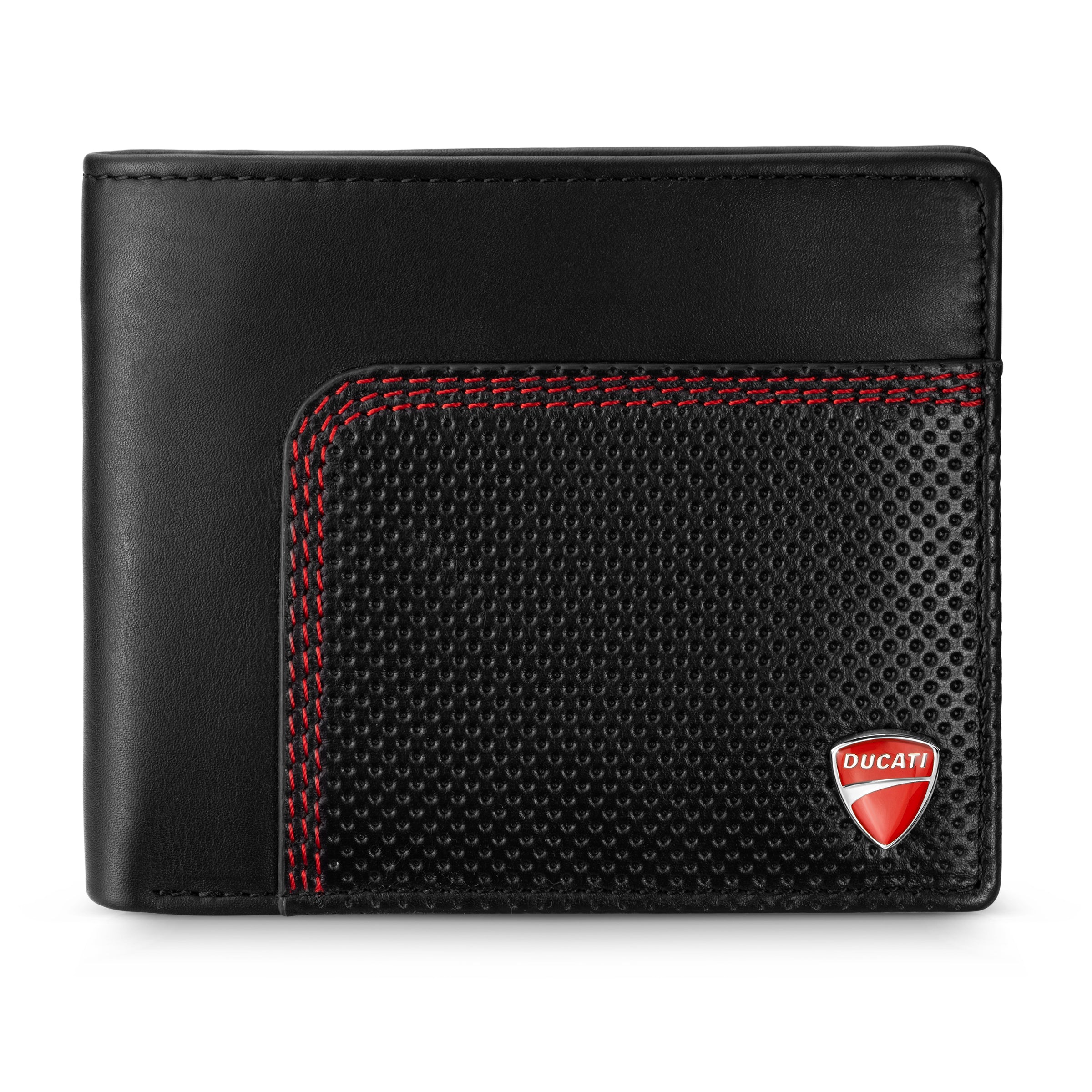 Ducati Solito Black Leather Wallet