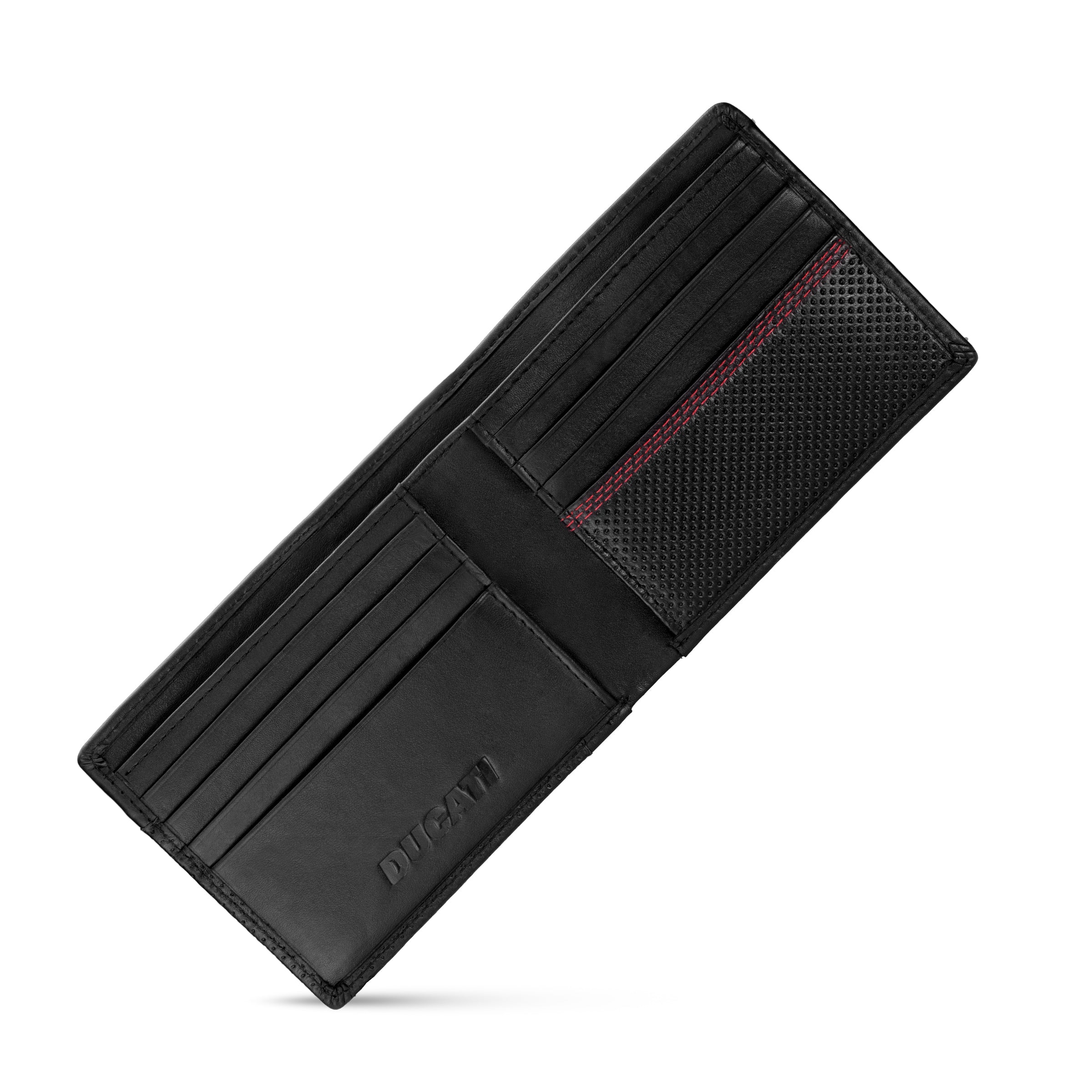Ducati Solito Black Leather Wallet