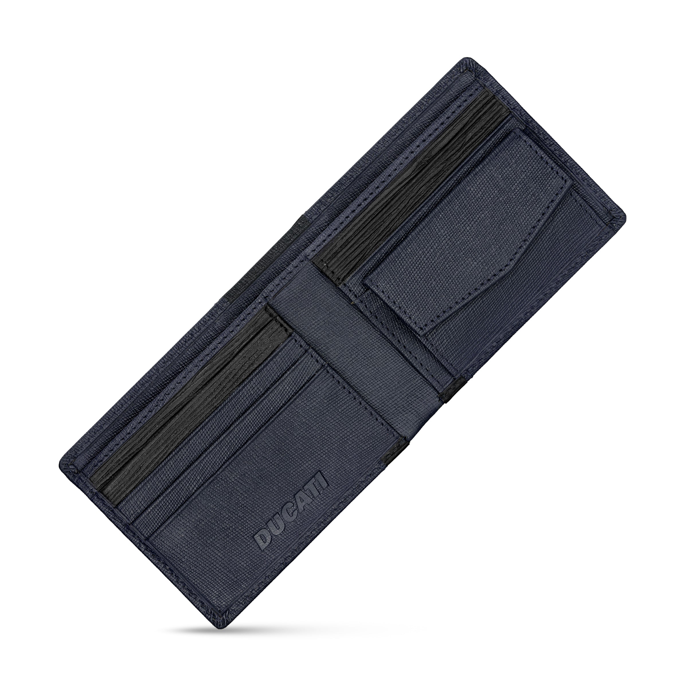 Ducati Rocco Black Leather Wallet