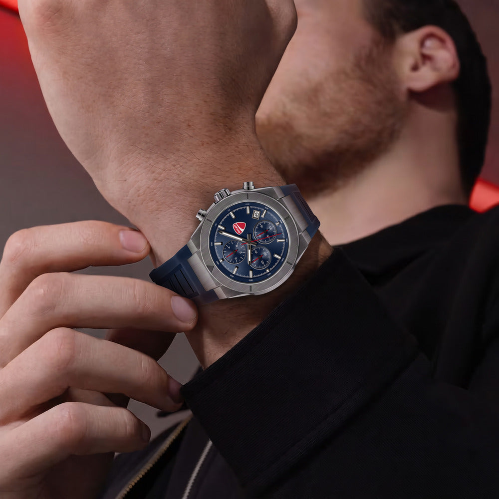 Ducati Frontier Chrono Men's Quartz Dark Blue Dial Watch DTWGO0005003