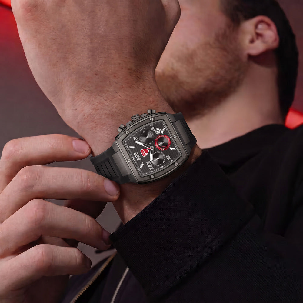 Ducati Pioneer Chrono Men's Quartz Black Dial Watch DTWGO0005201