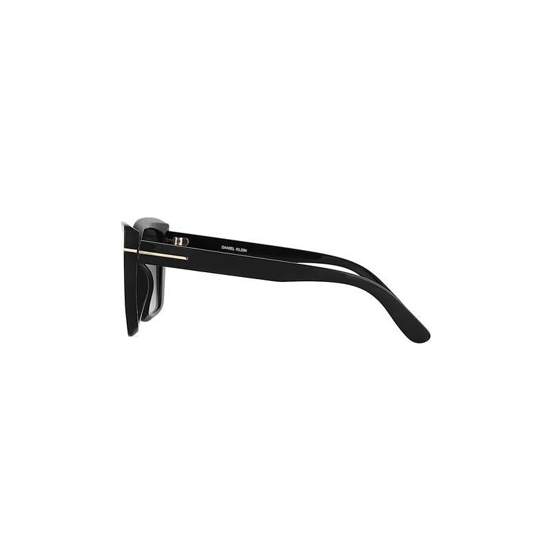 Daniel Klein Black Oversized Cat-Eye Sunglasses
