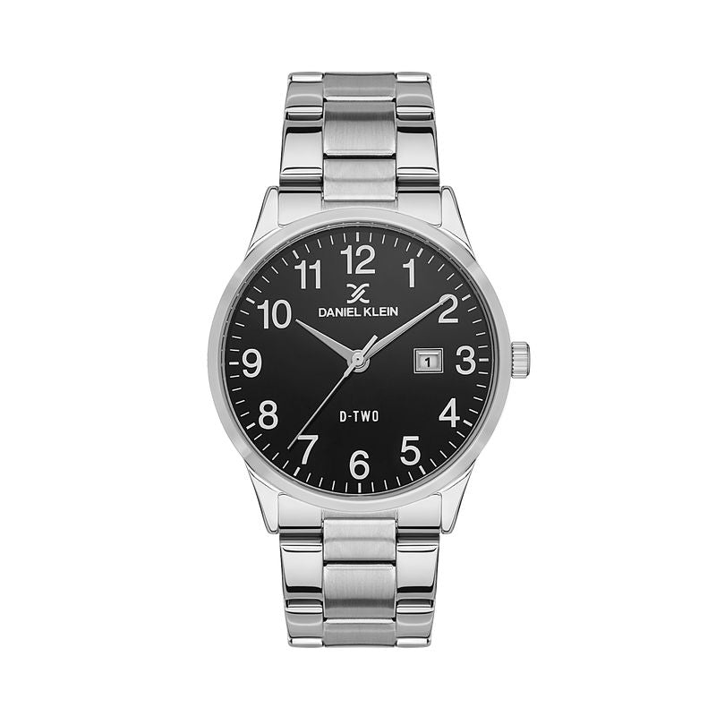 Daniel Klein D-TWO Black Dial 3 Hands Watch