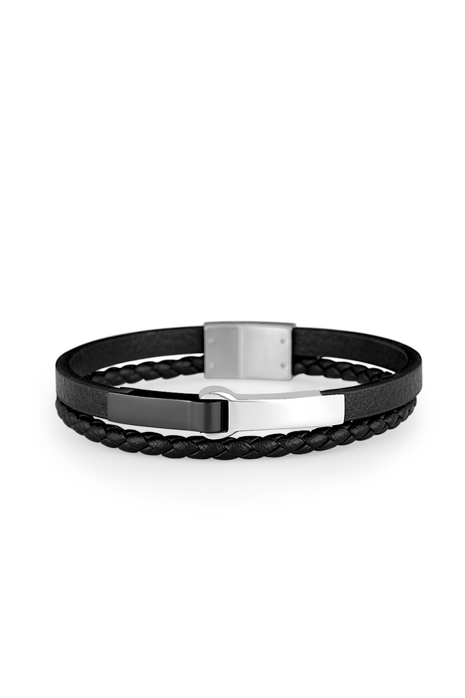 Daniel Klein DKJ.6.10021-1 Men's Leather Bracelet