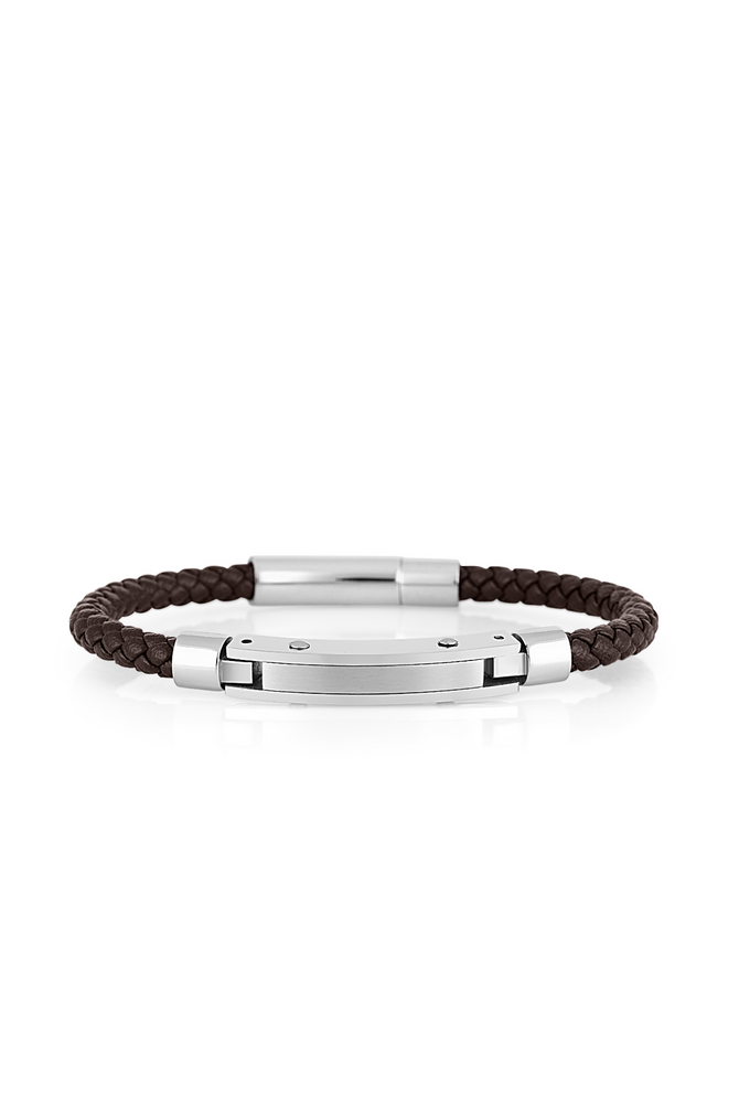 Daniel Klein DKJ.6.10022-4 Men's Leather Bracelet