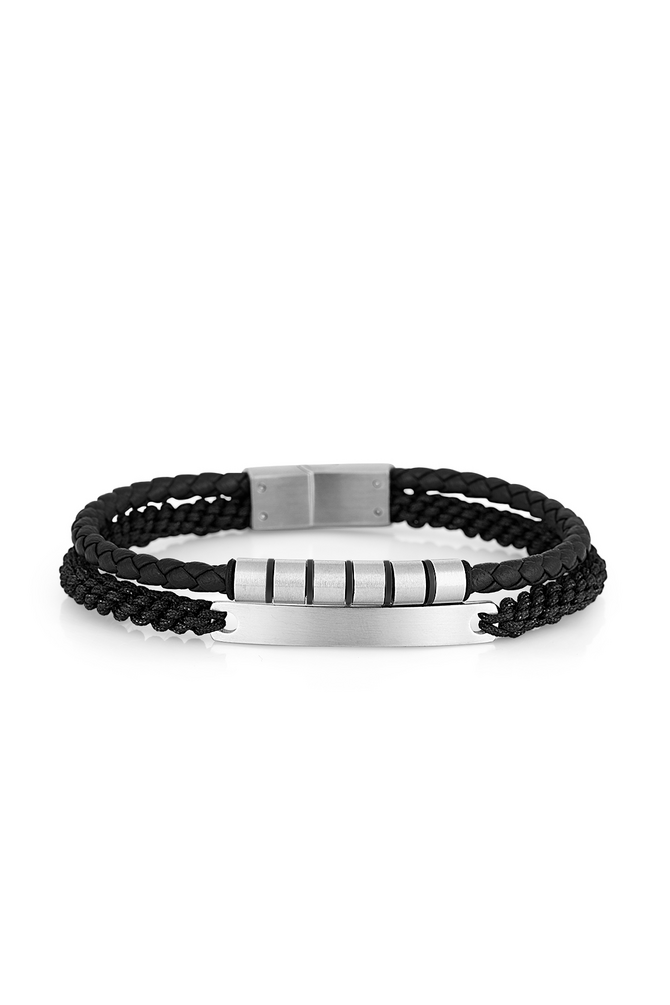 Daniel Klein DKJ.6.10026-1 Men's Leather Bracelet