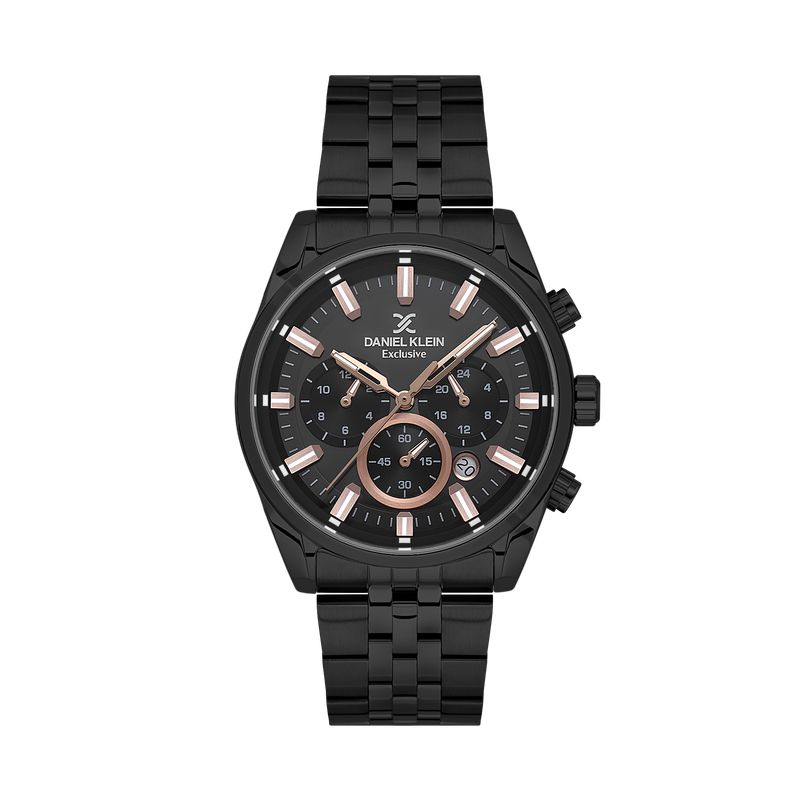 Daniel Klein Exclusive Black Dial Multifunction Watch