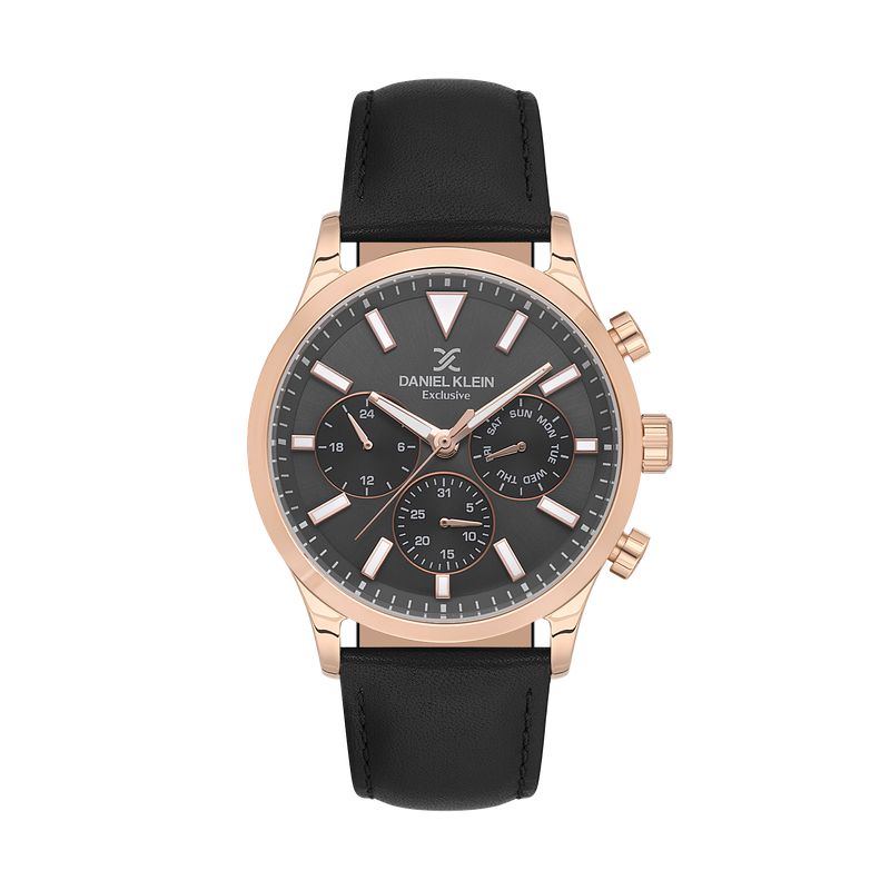 Daniel Klein Exclusive Black Dial Multifunction Watch