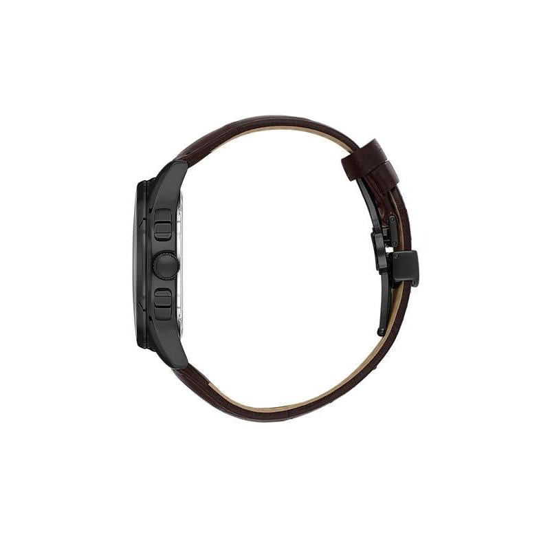 Daniel Klein Exclusive Men’s Multifunction Leather Strap Watch