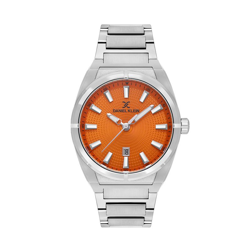 Daniel Klein Exclusive Orange Dial 3 Hands Watch