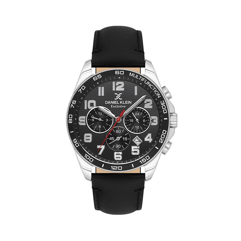 Daniel Klein Gents Black Dial Multifunction Watch