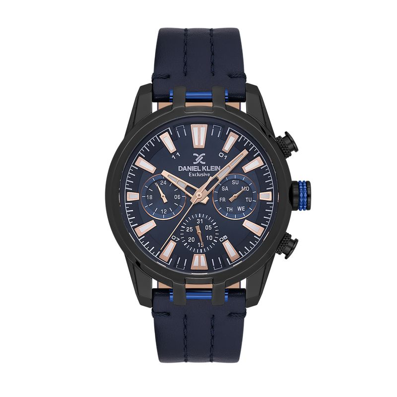 Daniel Klein Gents Blue Dial Multifunction Watch