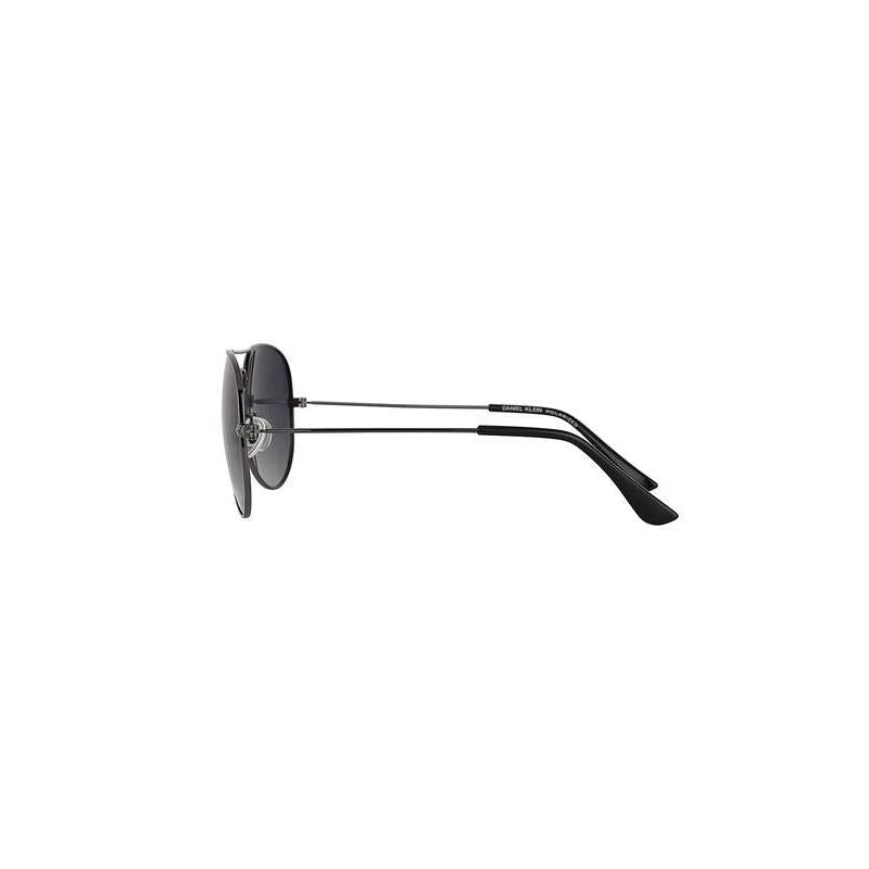 Daniel Klein Gunmetal Aviator Sunglasses