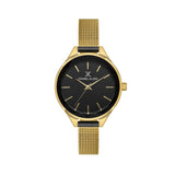 Daniel Klein IP Gold Premium Black Dial 3 Hands Watch