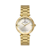 Daniel Klein IP Gold Premium Silver Dial 3 Hands Watch