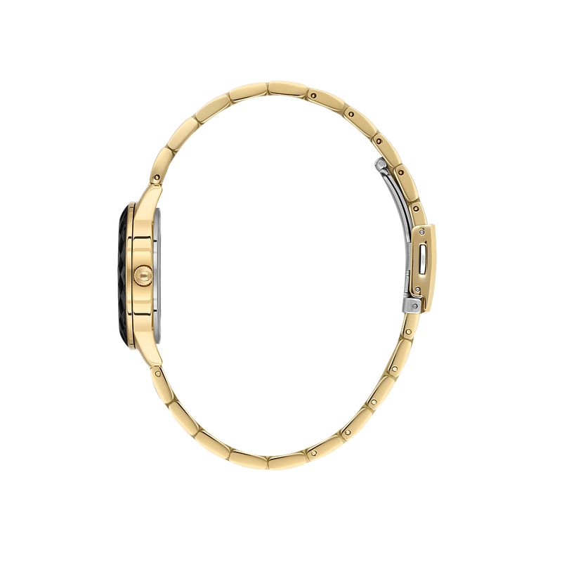 Daniel Klein Ladies 2 Hands IP Gold Watch