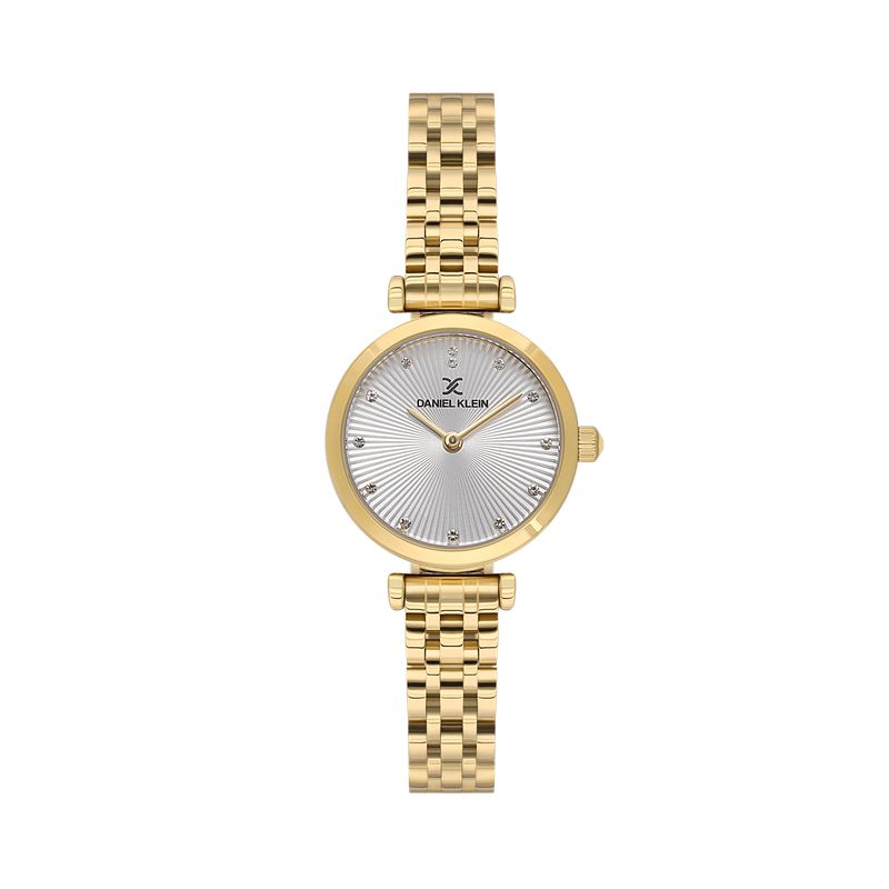 Daniel Klein Ladies 2 Hands IP Gold Watch