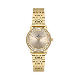 Daniel Klein Ladies 2 Hands IP Gold Watch