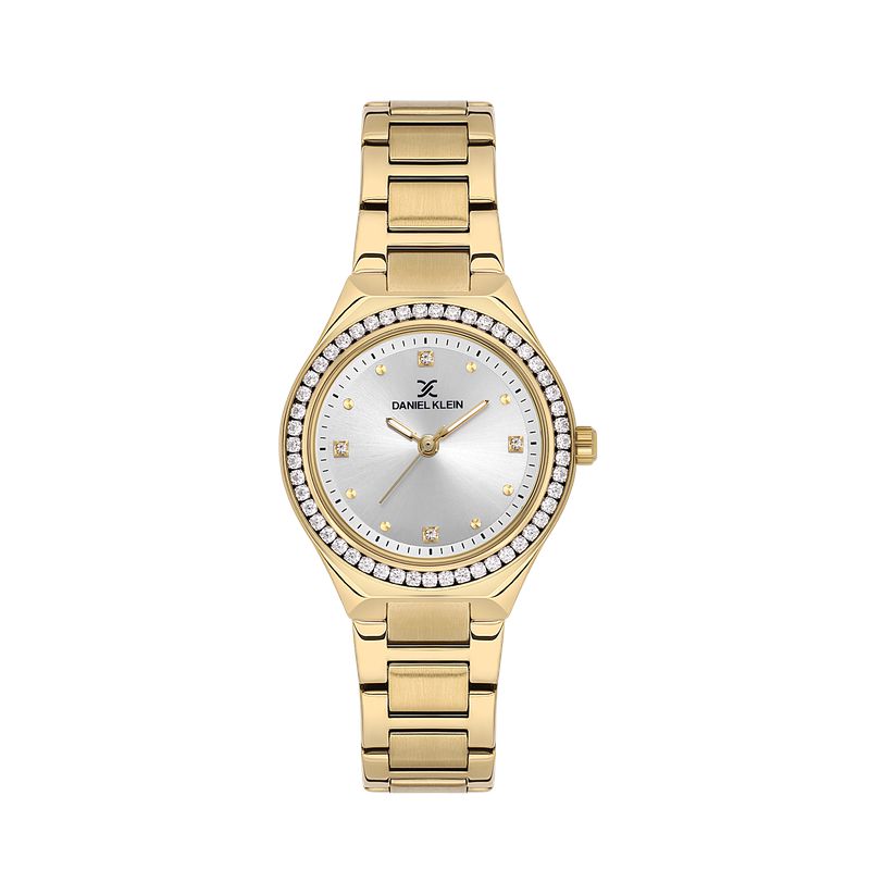 Daniel Klein Ladies 3 Hands IP Gold Watch