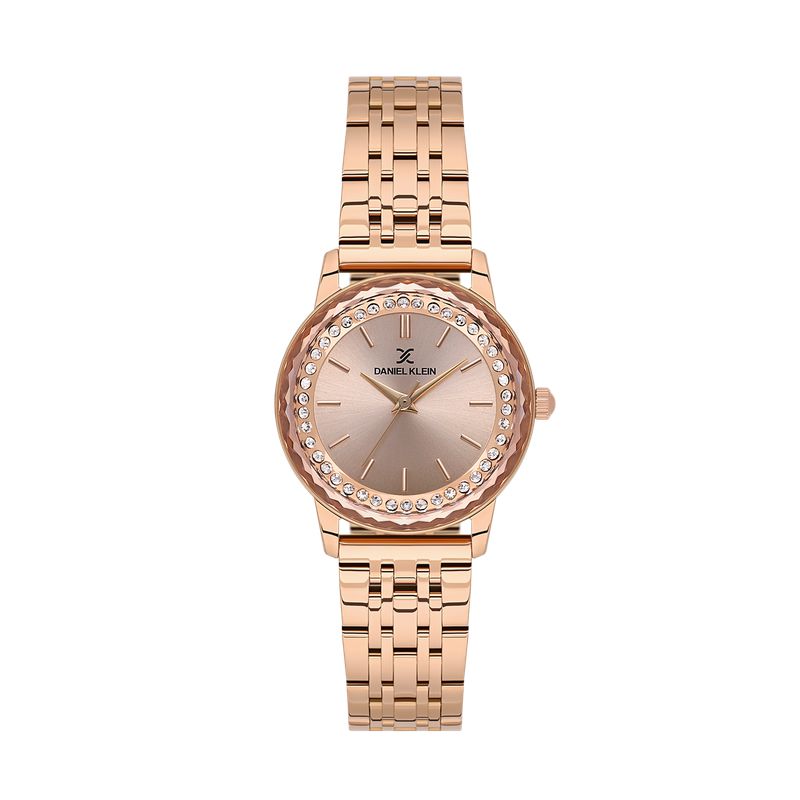 Daniel Klein Ladies 3 Hands Rose Gold Watch