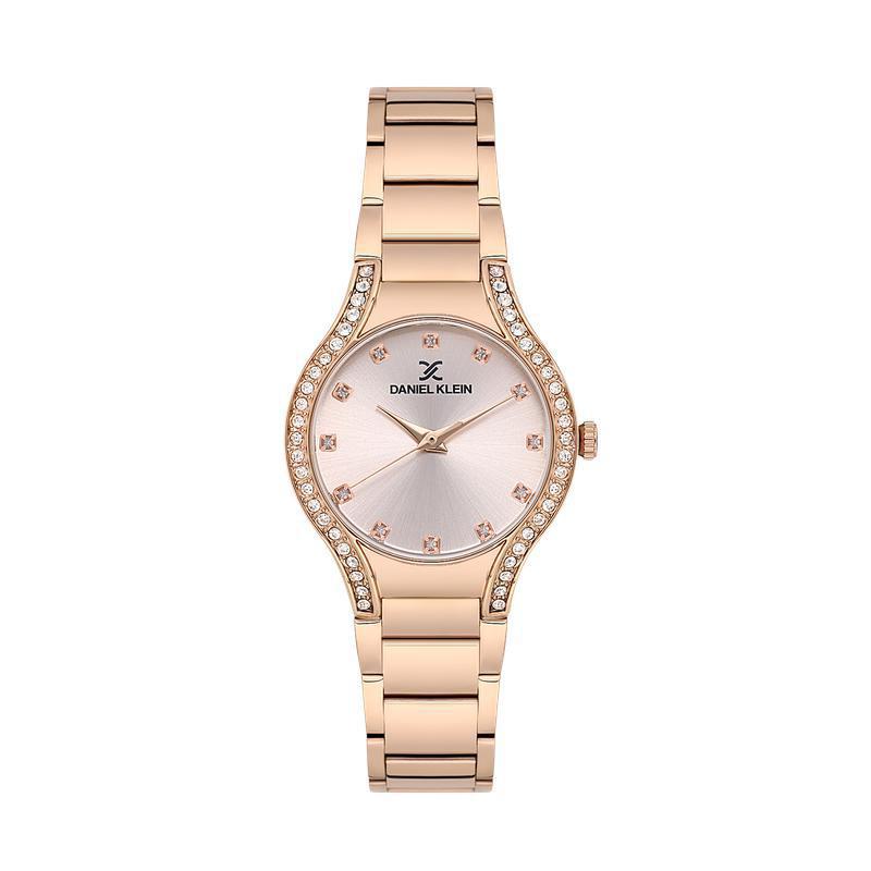 Daniel Klein Ladies 3 Hands Rose Gold Watch