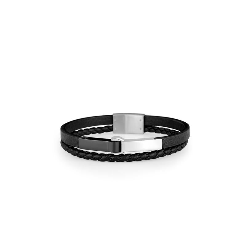 Daniel Klein DKJ.6.10021-1 Men's Leather Bracelet