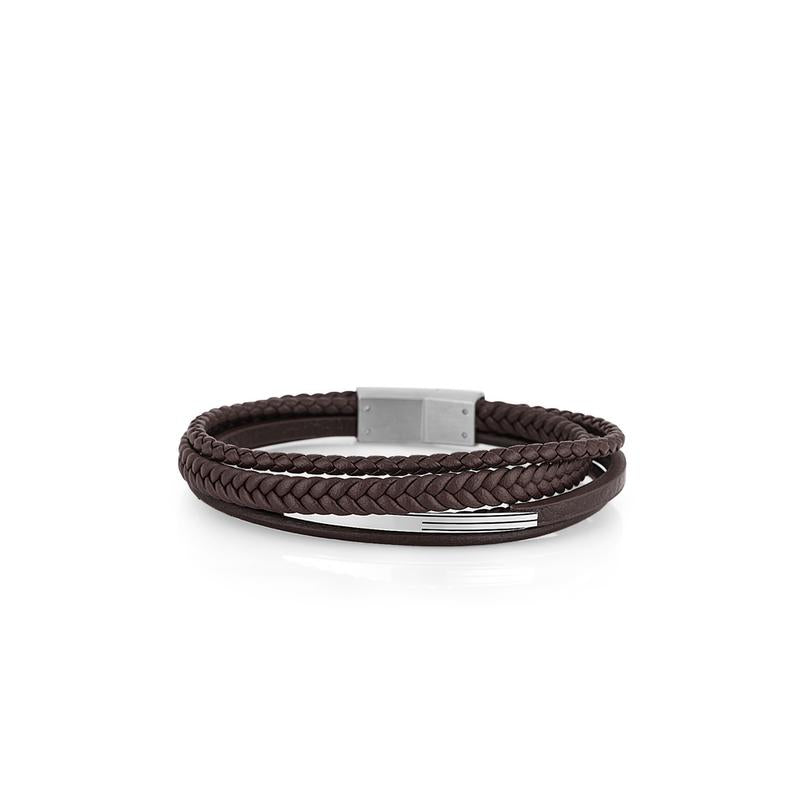 Daniel Klein DKJ.6.10018-3 Men's Leather Bracelet
