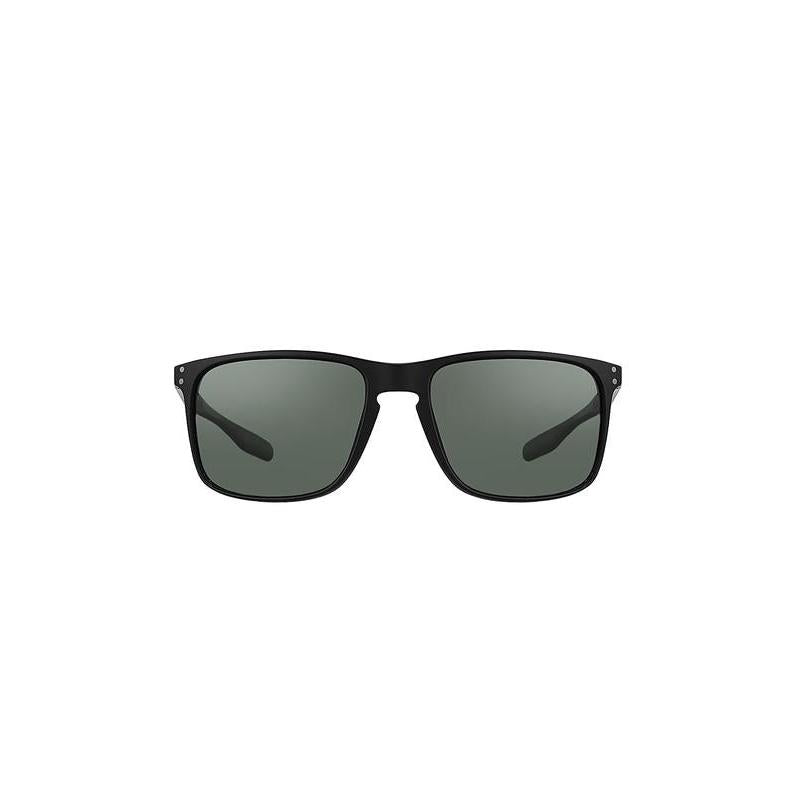 Daniel Klein Men's Matte Black Square Sunglasses – Green Lenses