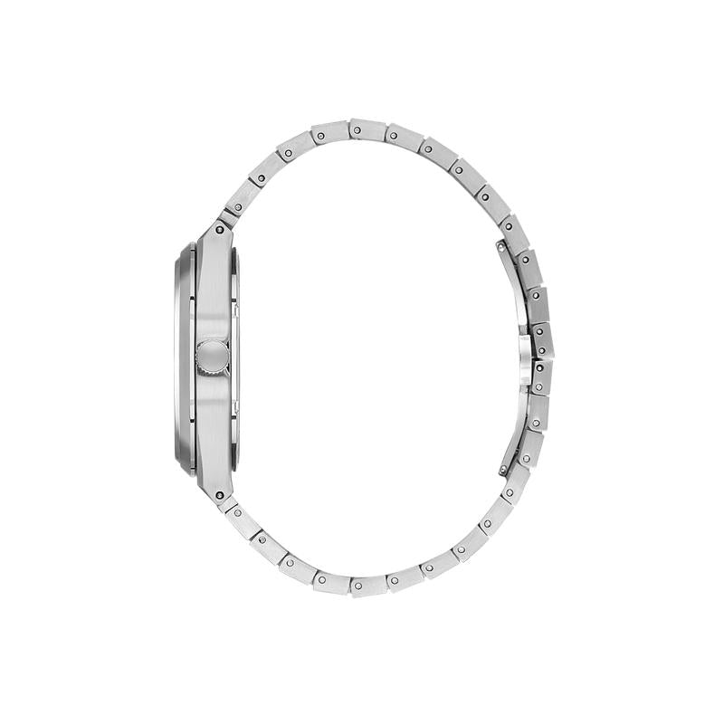 Daniel Klein Men’s Silver Stainless Steel Watch with Ice Blue Dial