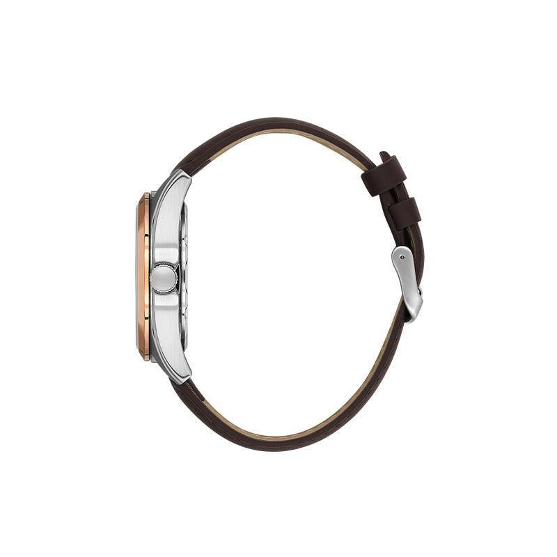 Daniel Klein Men’s Two-Tone Watch with Green Textured Dial