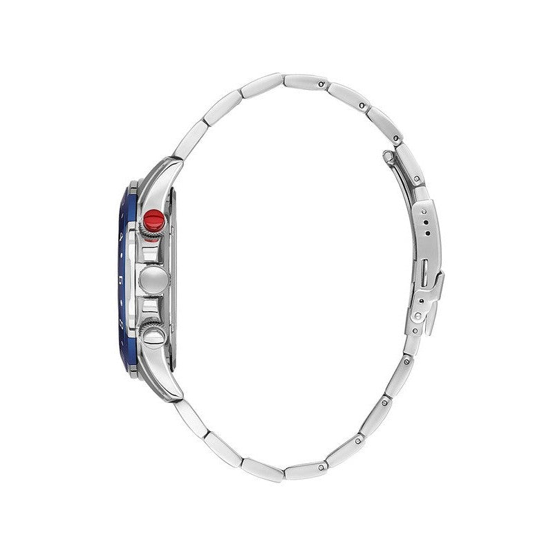 Daniel Klein Multifunction Stainless Steel Blue Dial Watch