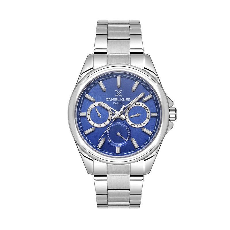 Daniel Klein Multifunction Stainless Steel Blue Dial Watch