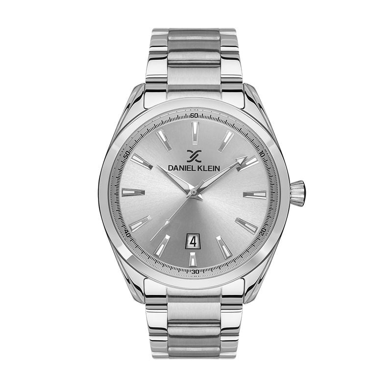 Daniel Klein Premium Silver Dial 3 Hands Date Watch